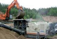 outputs from mobile crushing plants  